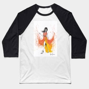 Coral Zephyr Baseball T-Shirt